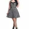 Banned Spooky Nightwalks 50's Swing Dress Black White New In