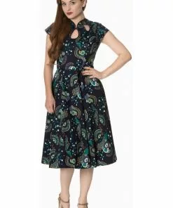 New In Banned Proud Peacock Cutout Swing Dress 10 New In Banned Proud Peacock Cutout Swing Dress