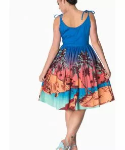 New In Banned Tropical 50's Swing Sundress
