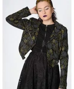 Banned Slither Snakes 60's Biker Jacket Black 10 Banned Slither Snakes 60's Biker Jacket Black