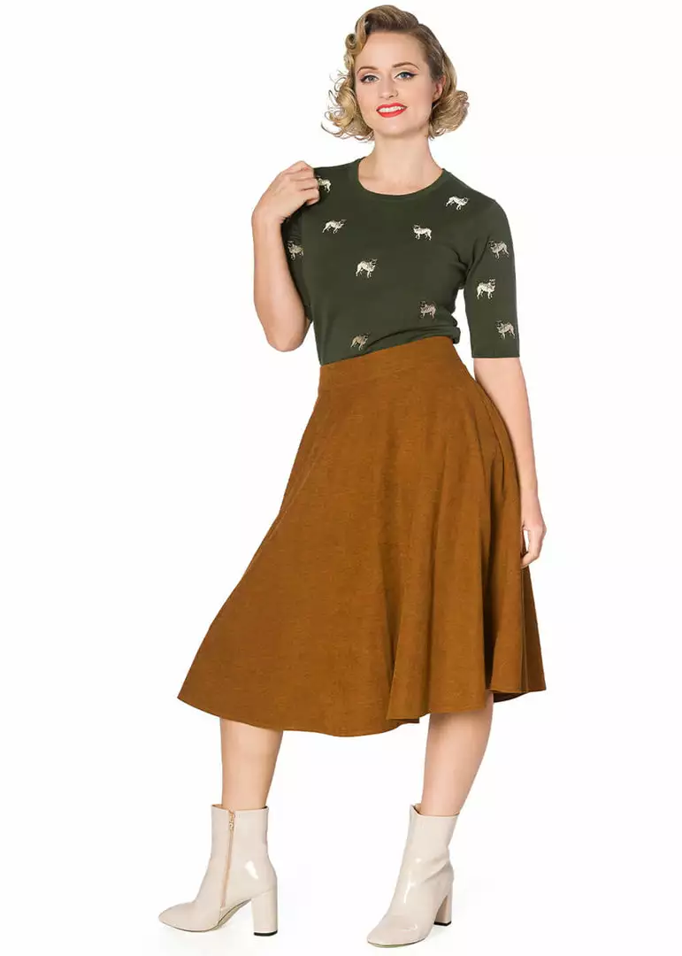 New In Banned Pug Dog 40's Jumper Green 6 New In Banned Pug Dog 40's Jumper Green