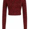 Banned Raptor Leopard 50's Jumper Red