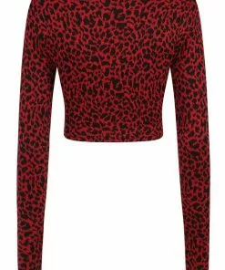 Banned Raptor Leopard 50's Jumper Red 8 Banned Raptor Leopard 50's Jumper Red