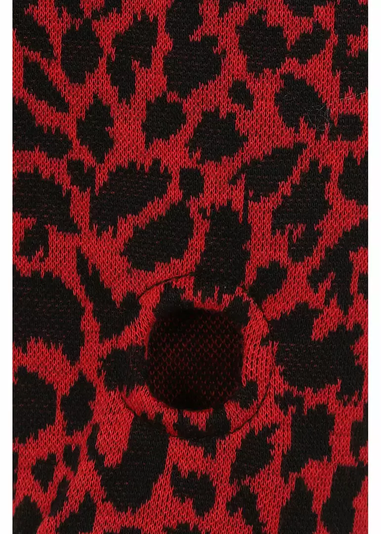 Banned Raptor Leopard 50's Jumper Red 6 Banned Raptor Leopard 50's Jumper Red