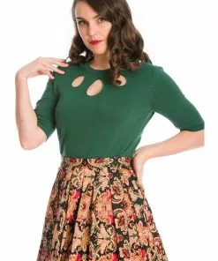 Banned Marilyn Knit 50's Jumper Green