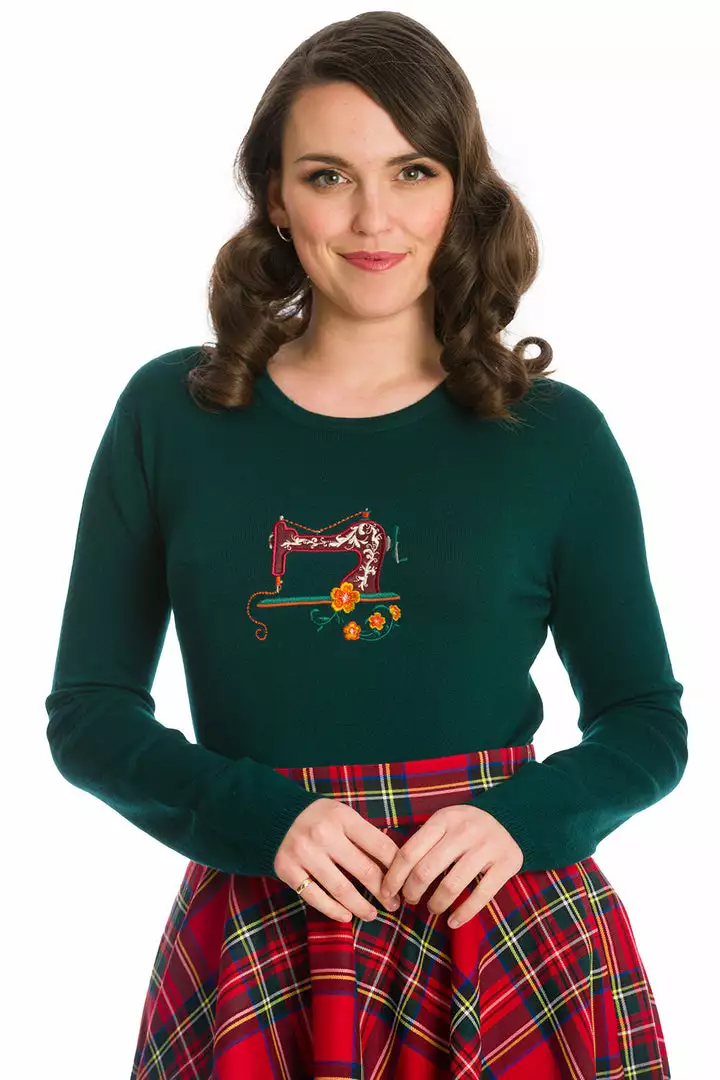 New In Banned Stitch & Sew 40's Jumper Green 3 New In Banned Stitch & Sew 40's Jumper Green