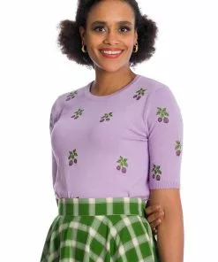 New In Banned Summer Berry 40's Jumper Purple 7 New In Banned Summer Berry 40's Jumper Purple