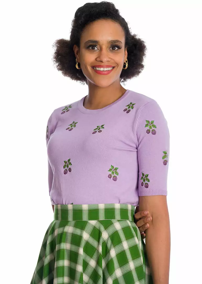 New In Banned Summer Berry 40's Jumper Purple 5 New In Banned Summer Berry 40's Jumper Purple
