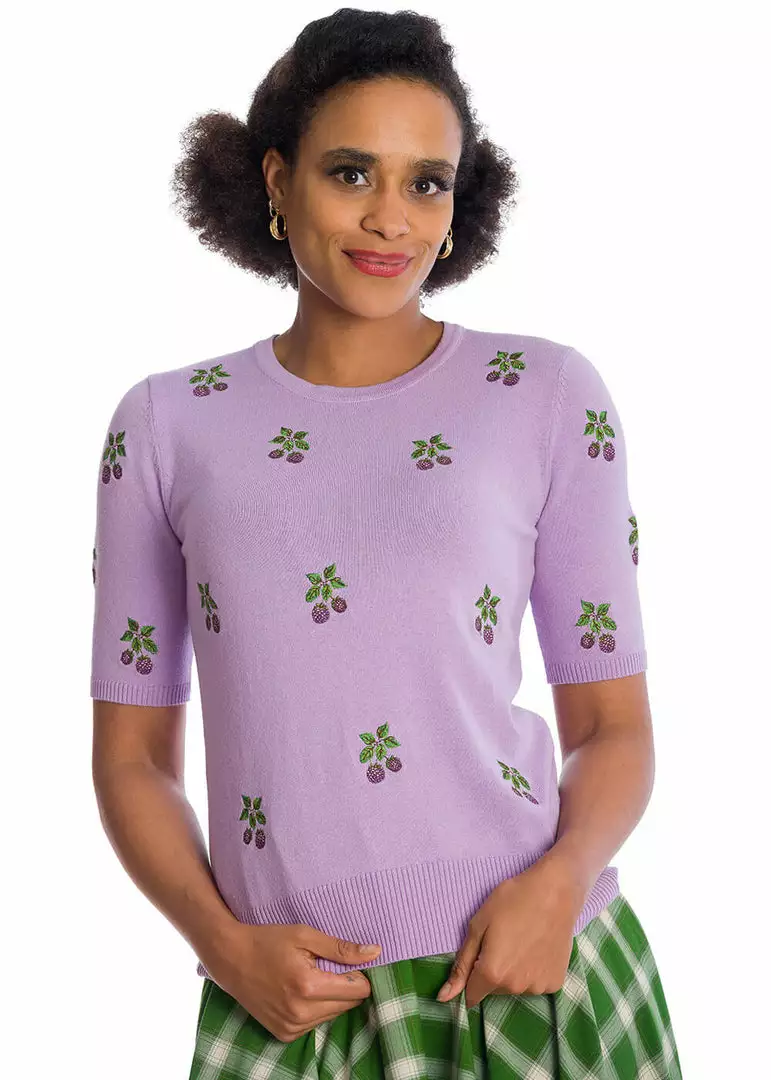 New In Banned Summer Berry 40's Jumper Purple 3 New In Banned Summer Berry 40's Jumper Purple