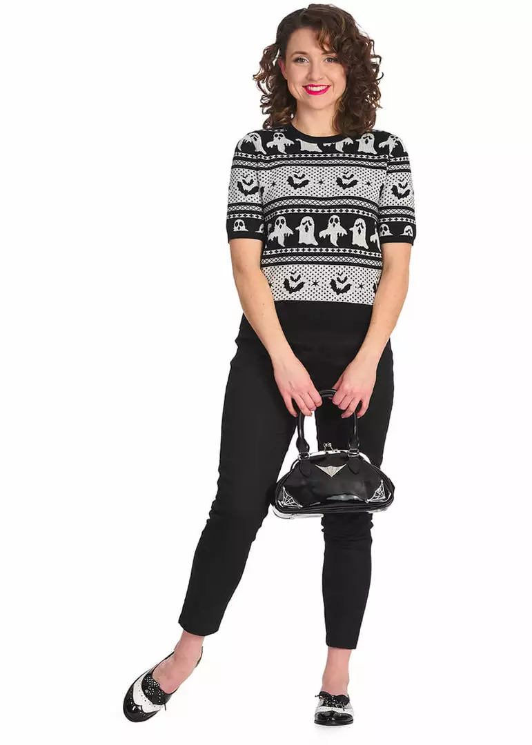 Banned Ghost Delight 50's Jumper White 7 Banned Ghost Delight 50's Jumper White
