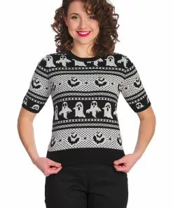 Banned Ghost Delight 50's Jumper White 10 Banned Ghost Delight 50's Jumper White