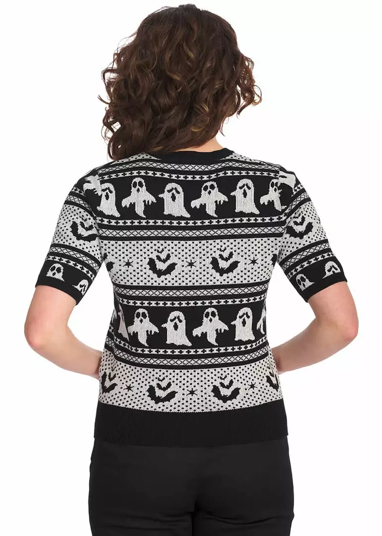 Banned Ghost Delight 50's Jumper White 6 Banned Ghost Delight 50's Jumper White