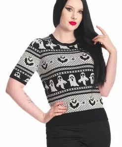 Banned Ghost Delight 50's Jumper White
