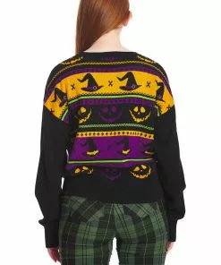New In Banned Pumpkin 50's Jumper Black