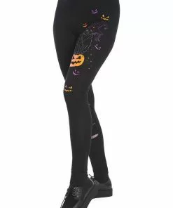 New In Banned Spell On Me Cat Leggings Black
