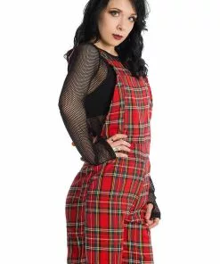 Banned Lifes Too Short Tartan Playsuit Red New In 12 Banned Lifes Too Short Tartan Playsuit Red New In