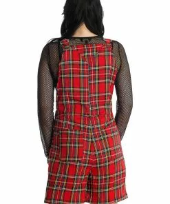 Banned Lifes Too Short Tartan Playsuit Red New In 13 Banned Lifes Too Short Tartan Playsuit Red New In