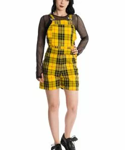 Banned Lifes Too Short Tartan Playsuit Yellow 11 Banned Lifes Too Short Tartan Playsuit Yellow