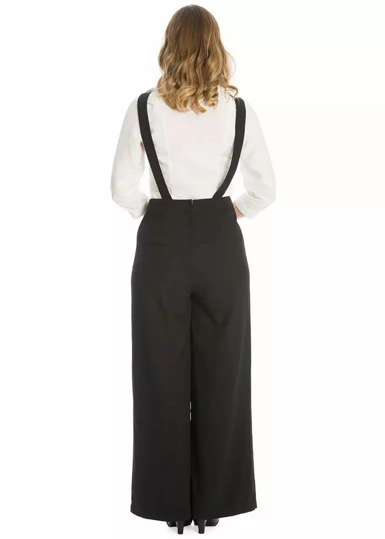 New In Banned Day Dreaming 40's Dungarees Black 5 New In Banned Day Dreaming 40's Dungarees Black