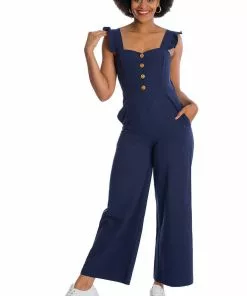 Banned Cute Culotte 60's Jumpsuit Navyblue New In