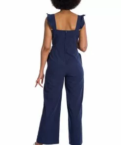 Banned Cute Culotte 60's Jumpsuit Navyblue New In 8 Banned Cute Culotte 60's Jumpsuit Navyblue New In