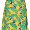 Banned Toucan All Over 50's A-Line Skirt Yellow 1 Banned Toucan All Over 50's A-Line Skirt Yellow
