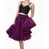 Banned 50's Petticoat Long Aubergine Purple 2 Banned 50's Petticoat Long Aubergine Purple