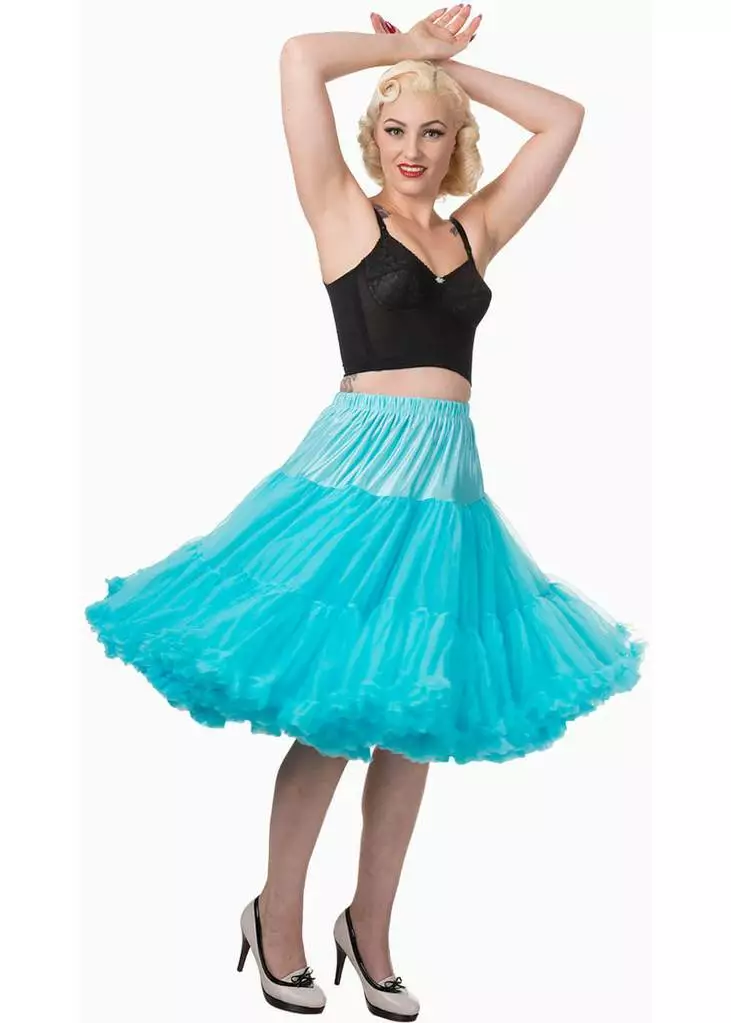 Banned 50's Petticoat Long Blue 3 Banned 50's Petticoat Long Blue