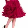 Banned 50's Petticoat Long Bordeaux Color