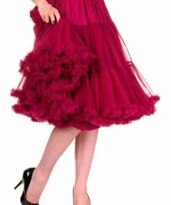 Banned 50's Petticoat Long Bordeaux Color