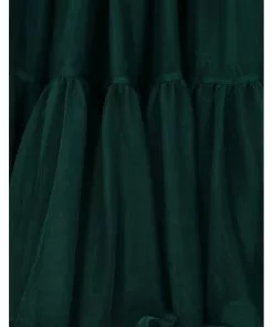 Banned 50's Petticoat Lang Dark Green New In