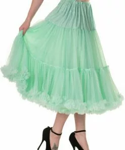New In Banned 50's Petticoat Long Mint Color