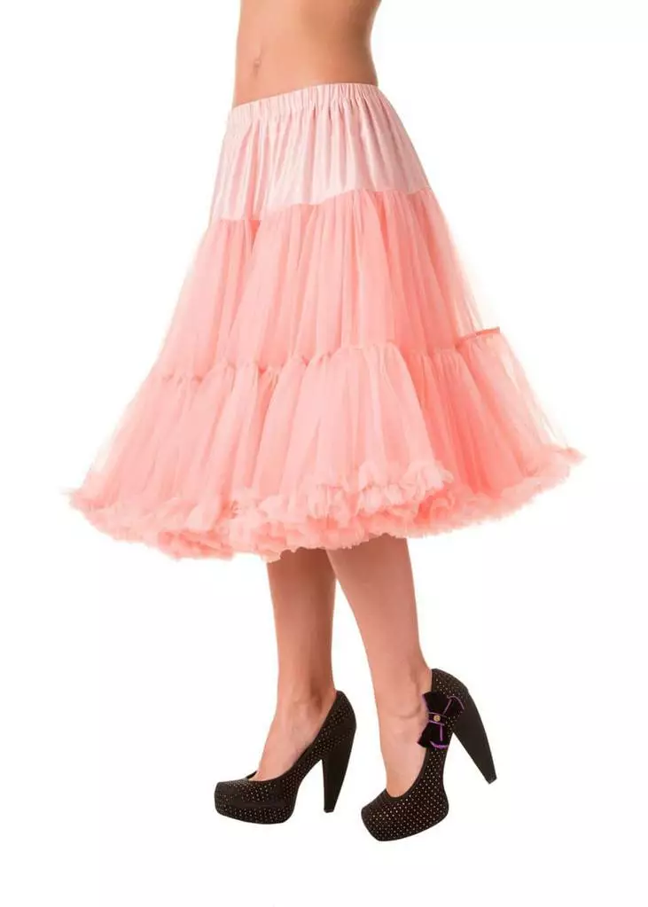 Banned 50's Petticoat Long Pink 3 Banned 50's Petticoat Long Pink
