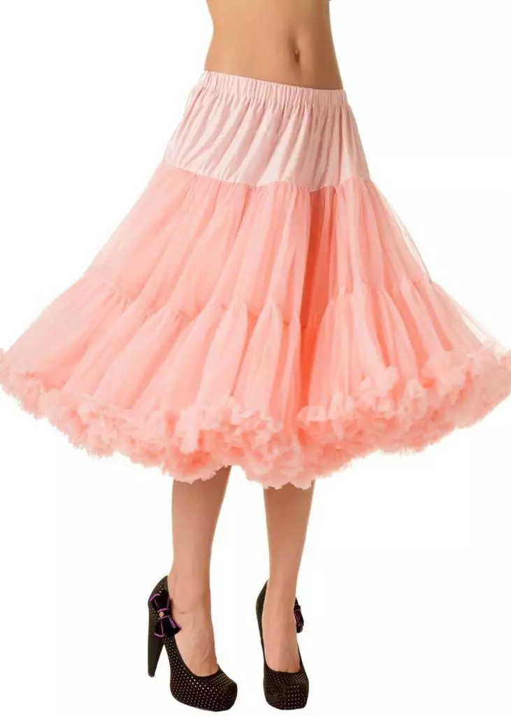 Banned 50's Petticoat Long Pink 4 Banned 50's Petticoat Long Pink