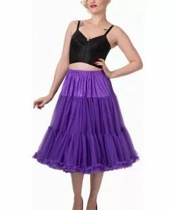 Banned 50's Petticoat Long Purple