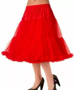 Banned 50's Petticoat Long Red New In