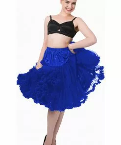 Banned 50's Petticoat Long Royal Blue New In