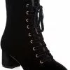 Banned It Takes Two Velvet 60's Boots Black 2 Banned It Takes Two Velvet 60's Boots Black