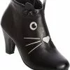 Banned Wild Thing Cat 50's Ankle Boots Black 2 Banned Wild Thing Cat 50's Ankle Boots Black