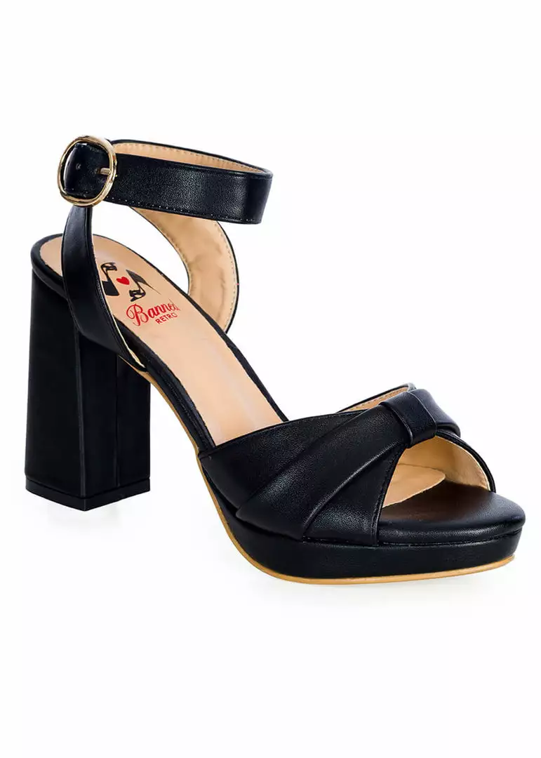 New In Banned Escapism Cameron 70's Sandals Pumps Black 3 New In Banned Escapism Cameron 70's Sandals Pumps Black