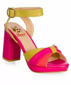 Banned Escapism Cameron 70's Sandals Pumps Pink