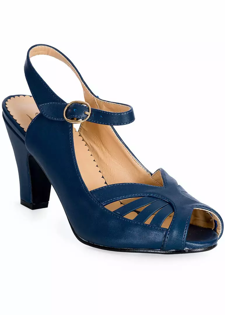 Banned Regatta Kelly Lee 40's Sandals Pumps Navy 3 Banned Regatta Kelly Lee 40's Sandals Pumps Navy