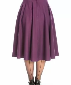 Banned Di Di 40's Swing Skirt Aubergine 11 Banned Di Di 40's Swing Skirt Aubergine