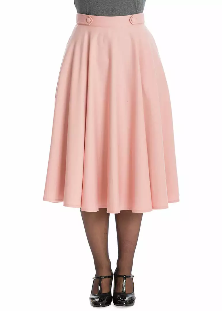 Banned Di Di 40's Swing Skirt Pink 3 Banned Di Di 40's Swing Skirt Pink
