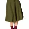 Banned Sophicated 50's Swing Skirt Green 2 Banned Sophicated 50's Swing Skirt Green