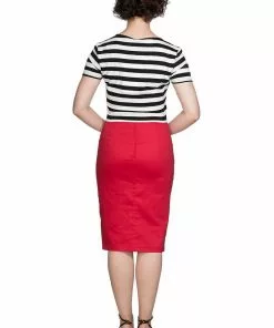 New In Banned Love Me Every Day 50's Pencil Skirt Red 8 New In Banned Love Me Every Day 50's Pencil Skirt Red