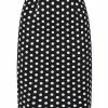 Banned Polkadot Frill 50's Pencil Skirt Black New In 1 Banned Polkadot Frill 50's Pencil Skirt Black New In