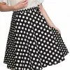 Banned Polka Mix 50's Wrap Swing Skirt Black New In 2 Banned Polka Mix 50's Wrap Swing Skirt Black New In