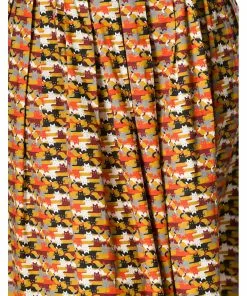 New In Banned Purrrfect Cat 60's Swing Skirt Mustard