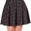 New In Banned Rock Check 60's Skirt Purple 2 New In Banned Rock Check 60's Skirt Purple